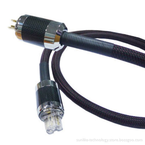 Power Cord with High-quality for Hi-Fi Equipment, Shock-resistant Net